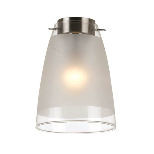 Telbix Lydia DIY Batten Fix Ceiling Light - Frost Glass - 200 x 160mm - Chrome
