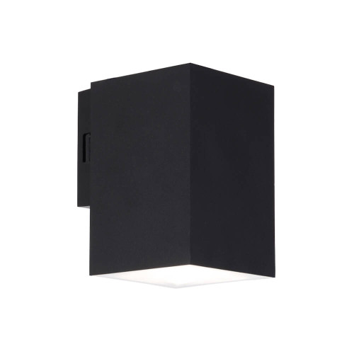 Telbix Lorsa Outdoor LED Wall Light - Single Light - Black
