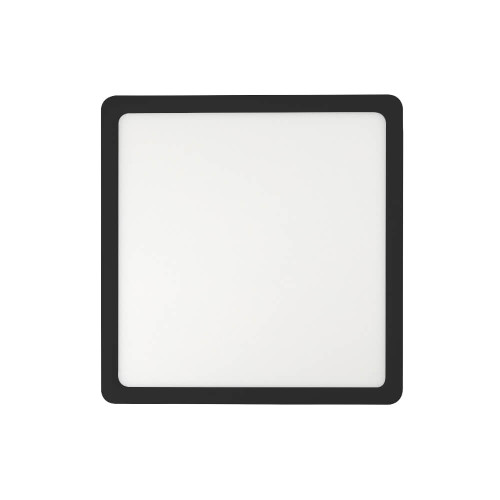 Telbix Lunos Oyster LED Ceiling Light - 25 x 230mm - Black