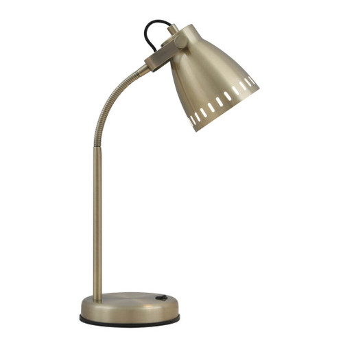 Telbix Nova Industrial Desk Lamp - Antique Brass