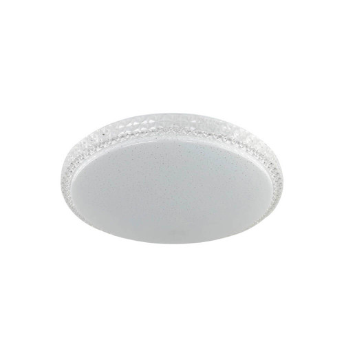 Telbix Tereza Oyster LED Ceiling Light - Clear Glass - 65 x 300mm - White