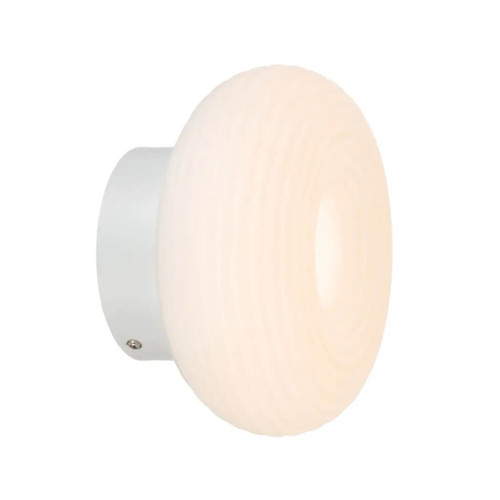 Telbix Tifton LED Wall Light - Opal White - Antique Gold