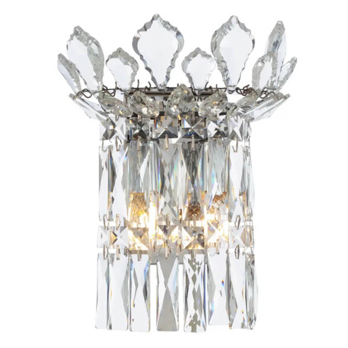Telbix Virell Chandelier Wall Light - Crystal Glass - Chrome