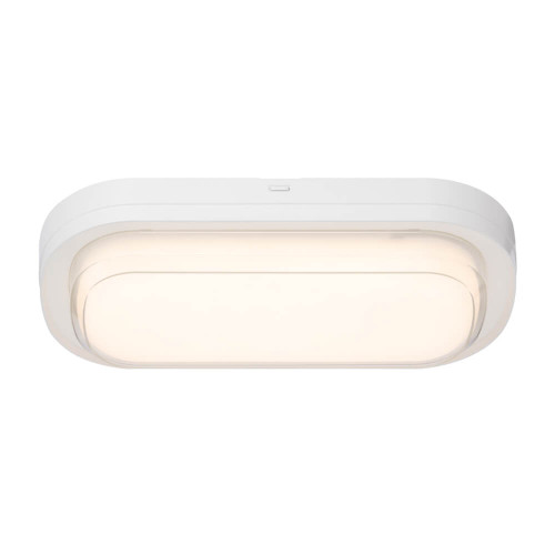 Telbix Viggo Outdoor Bunker LED Wall Light - Rectangular - White