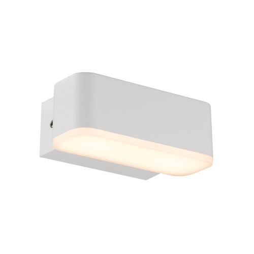 Telbix Ziron Outdoor LED Wall Light - Frost Glass - White
