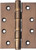 Tradco Ball Bearing Hinge - 100 x 75mm - Antique Brass