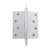 Nostalgic Loose Pin Hinge with Steeple Finial - Square - 100 x 100mm - Chrome