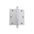 Nostalgic Loose Pin Hinge with Ball Finial - Square - 89 x 89mm - Chrome