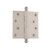 Nostalgic Loose Pin Hinge with Ball Finial - Square - 100 x 100mm - Satin Nickel