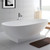 Fienza Lagoona Free Standing Bath with Overflow - 1810 x 520 x 930mm - Matte White