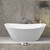 Fienza Paola Free Standing Bath - 1500 x 680 x 750mm - Gloss White