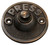 Tradco Decorative Round Doorbell Button - 63mm - Antique Copper