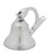 Tradco Ships Bell with Rope - 100mm - Satin Chrome