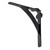 Tradco Shelf Bracket - 130 x 130mm - Matte Black