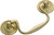 Tradco Swan Neck Dresser Handle - 80mm - Polished Brass