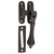 Tradco Teardrop Casement Fastener - 95 x 30mm - Matte Black