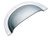 Tradco Sheet Brass Drawer Pull Handle - 97mm - Satin Chrome