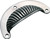 Tradco Classic Shell Cast Iron Drawer Pull Handle - 95mm - Polished Metal
