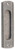 Tradco Art Deco Sliding Door Flush Pull - 150 x 43mm - Rumbled Nickel