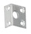 Tradco Right Angle Bolt Keeper - 7.5mm Bolt - Satin Chrome