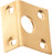 Tradco Right Angle Bolt Keeper - 9mm Bolt - Polished Brass