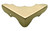 Tradco Box Corner - 32 x 12mm - Polished Brass
