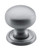 Tradco Classic Cabinet Knob with Backplate - 25mm - Satin Chrome