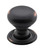Tradco Classic Cupboard Knob with Backplate - 19mm - Antique Copper