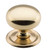 Tradco Classic Cabinet Knob with Backplate - 38mm - Polished Brass