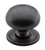 Tradco Classic Cabinet Knob with Backplate - 32mm - Antique Copper