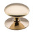 Tradco Victorian Cupboard Knob - 50mm - Polished Brass