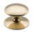 Tradco Victorian Cupboard Knob - 32mm - Polished Brass