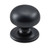 Tradco Classic Cabinet Knob with Backplate - 32mm - Matte Black