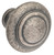 Tradco Domed Cabinet Knob - 38mm - Rumbled Nickel