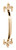 Tradco Fleur-de-lis Pull Handle - 165mm - Polished Brass
