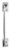Tradco Classic Offset Pull Handle - 305 x 42mm - Satin Chrome