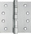 Tradco Ball Bearing Hinge - 100 x 100mm - Satin Chrome