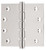 Tradco Ball Bearing Hinge - 100 x 100mm - Polished Nickel