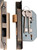 Tradco Rebated Skeleton Key Mortice Lock - 5 Lever - 46mm Backset - Antique Brass