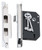 Tradco Rebated Skeleton Key Mortice Lock - 3 Lever - 57mm Backset - Chrome