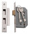 Tradco Skeleton Key Mortice Lock - 5 Lever - 46mm Backset - Polished Nickel