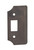 Tradco Extended Striker Plate to Suit Rebate Kit - 88 x 45mm - Antique Brass