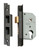Tradco Rebated Euro Mortice Lock - 46mm Backset - Antique Copper
