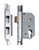 Tradco Rebated Euro Mortice Lock - 46mm Backset - Chrome