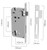 Iver Euro 85 Mortice Lock - 60mm Backset - Chrome