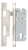Iver Rebated Euro 85 Mortice Lock - 45mm Backset - Satin Nickel