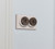 Tradco Ivory Porcelain Base Fan Controller - 60mm - Antique Brass
