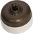 Tradco Ivory Porcelain Base Toggle Light Switch - 60mm - Antique Brass