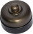 Tradco Black Porcelain Base Dimmer for LED Globes - 60mm - Antique Brass
