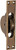Tradco Sash Window Pulley - 125 x 25mm - Antique Brass